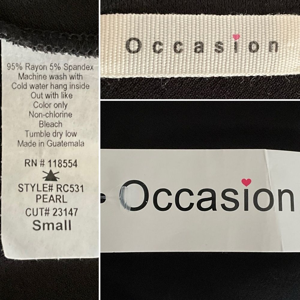 Occasion Embellished Cap Sleeve Tee Black S — image 4 of 8
